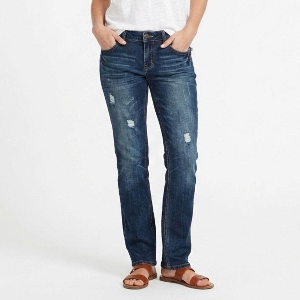 Industrial Revolution Women's Jeans Straight Leg Blue Premium Denim Jr. Size 11